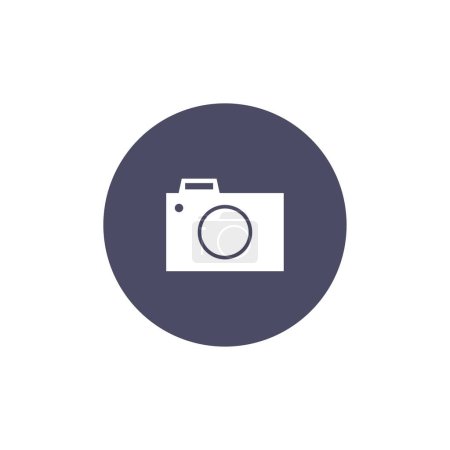 Illustration for Camera vector illustration. vector icon - Royalty Free Image