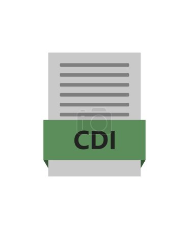 icône de fichier CAF illustré sur un fond blanc 