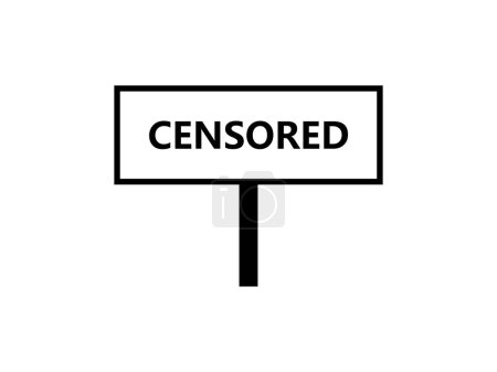 Illustration for Vector illustration of the word Censored. Vector illustration. - Royalty Free Image