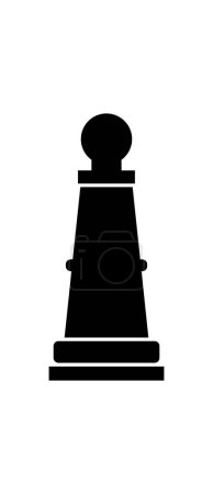 Téléchargez les illustrations : Illustration vectorielle de figure d'échecs isolée sur fond - en licence libre de droit