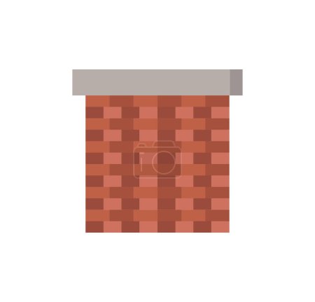Illustration for Brick chimney vector illustration graphic design - Royalty Free Image