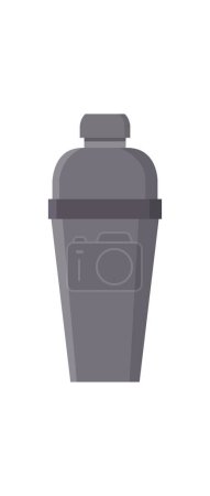 Illustration for Cocktail shaker line icon on white background - Royalty Free Image