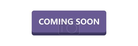 Illustration for Coming soon button, vector illustration simple design - Royalty Free Image