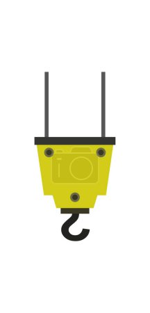 Illustration for Crane hook icon, vector illustration - Royalty Free Image