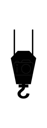 Illustration for Crane hook icon, vector illustration - Royalty Free Image
