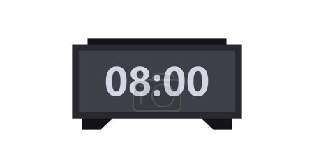 Ilustración de Icono del reloj despertador digital, ilustración vectorial - Imagen libre de derechos