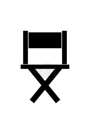 Illustration for Chair  icon on white background - Royalty Free Image