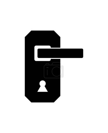 Illustration for Door handle icon vector illustration. - Royalty Free Image