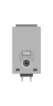 Illustration for Boiler icon, water heater vector - Royalty Free Image
