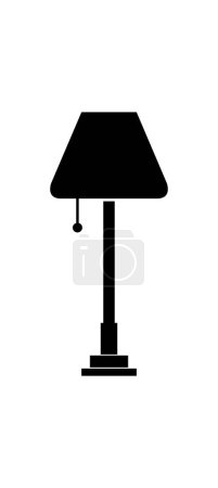 Illustration for Floor lamp icon vector isolated on white background - Royalty Free Image
