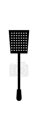 Flyswatter icône plate, illustration vectorielle