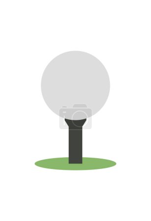 Illustration for Golf icon logo design template - Royalty Free Image