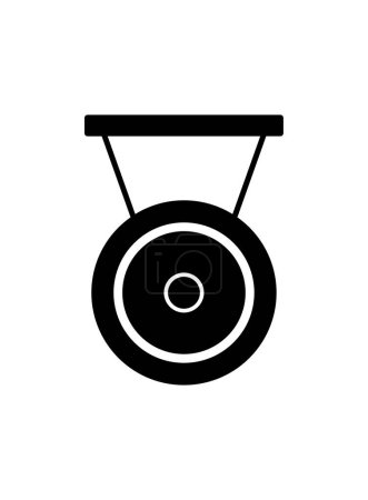 Téléchargez les illustrations : Icône gong vecteur illustration logo design - en licence libre de droit
