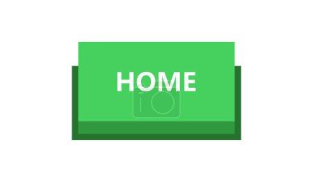 Illustration for Home vector flat colour icon - Royalty Free Image