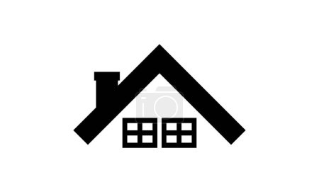 Illustration for House roof  logo design vector illustration - Royalty Free Image