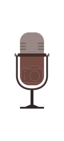 Illustration for Microphone icon vector illustration - Royalty Free Image