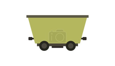 Illustration for Mining train icon, vector illustration - Royalty Free Image