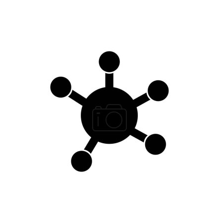 Téléchargez les illustrations : Modèle de conception de logo molécule vecteur - en licence libre de droit