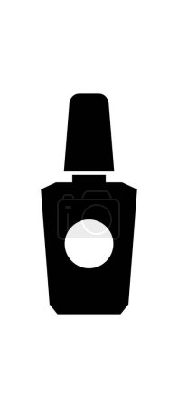 Illustration for Nail polish icon. vector graphic - Royalty Free Image