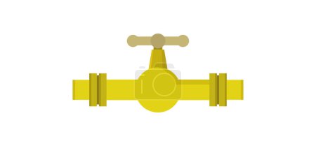 Illustration for Oil valve pump flat icon, vector illustration - Royalty Free Image