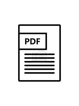 Téléchargez les illustrations : Document pdf icône web vectorielle - en licence libre de droit