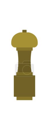 Illustration for Vector illustration of pepper grinder icon - Royalty Free Image