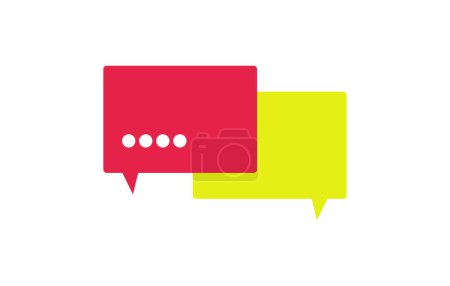 Illustration for Speech bubbles icon vector illustration - Royalty Free Image