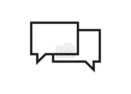 Illustration for Speech bubbles icon vector illustration - Royalty Free Image