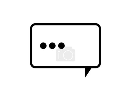 Illustration for Speech bubble icon vector illustration - Royalty Free Image