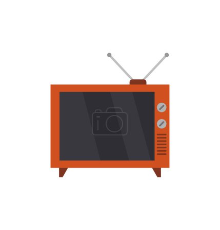 Ilustración de Televisión icono de la televisión, vector de ilustración - Imagen libre de derechos
