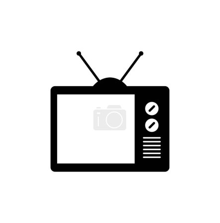 Téléchargez les photos : Télévision icône tv, illustration vectorielle - en image libre de droit