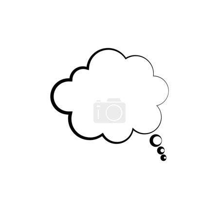 Illustration for Thinking bubble icon illustrated on a white background - Royalty Free Image