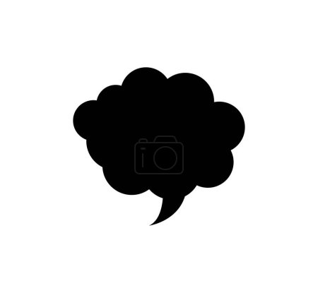 Illustration for Thinking bubble icon illustrated on a white background - Royalty Free Image