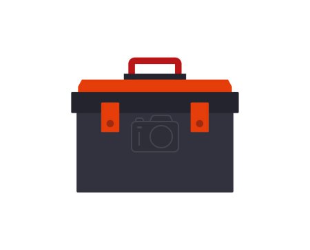 Illustration for Toolbox flat icon, vector illustration - Royalty Free Image