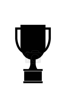 Illustration for Trophy icon illustrated on a white background - Royalty Free Image
