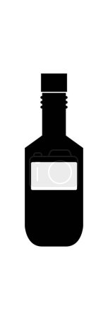 Ilustración de Botella de vinagre icono vector ilustración - Imagen libre de derechos