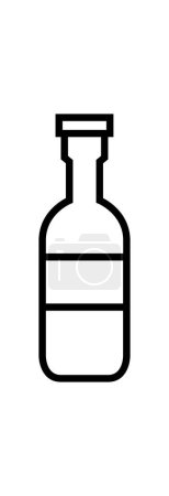 Ilustración de Botella de vinagre icono vector ilustración - Imagen libre de derechos