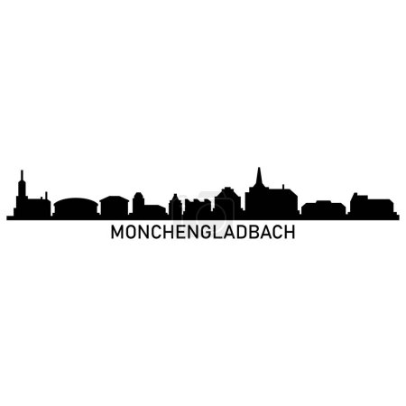 Ilustración de Ilustración vectorial de paisaje urbano monchengladbach - Imagen libre de derechos
