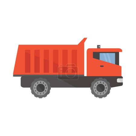 Téléchargez les photos : Icône de camion sur fond blanc - en image libre de droit