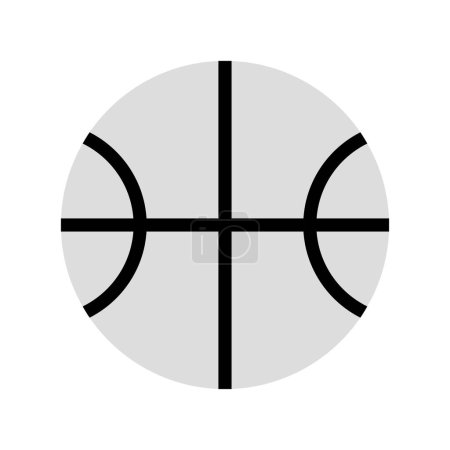 Téléchargez les illustrations : Icône de basket illustration vectorielle - en licence libre de droit
