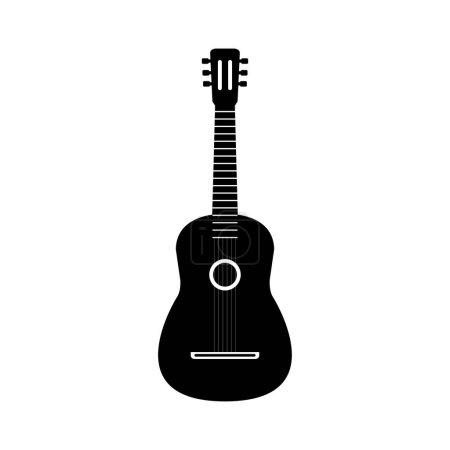 Illustration for Guitar vector logo design template - Royalty Free Image