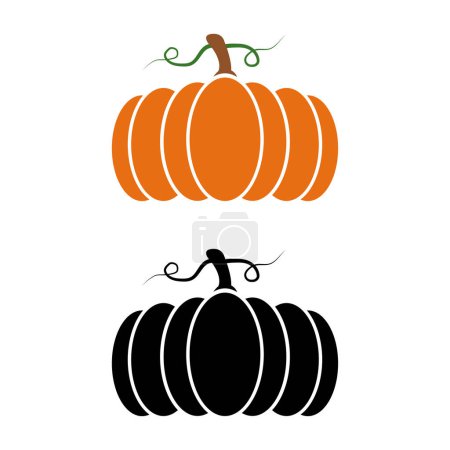 Illustration for Happy halloween pumpkin icon - Royalty Free Image