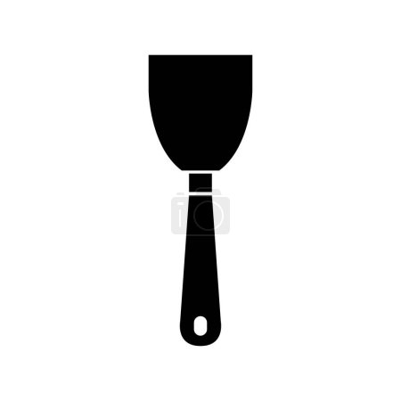 Téléchargez les illustrations : Icône des ustensiles de cuisine. racleur design simple. illustration vectorielle modifiable - en licence libre de droit