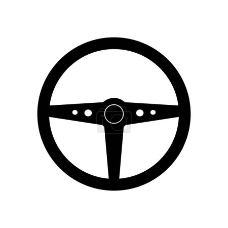 Ilustración de Vector icono del volante aislado sobre fondo blanco para su diseño web y aplicación móvil, logotipo, concepto de logotipo - Imagen libre de derechos