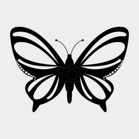Téléchargez les illustrations : Papillon isolé sur fond blanc - en licence libre de droit