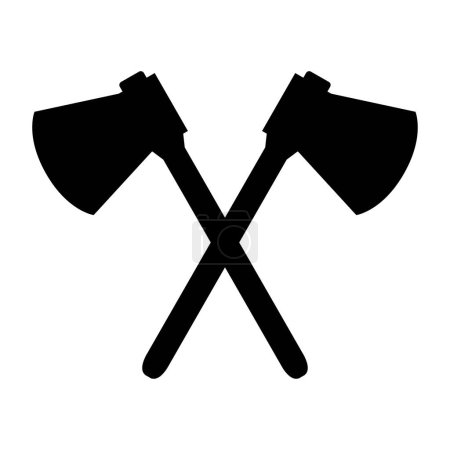 crossed axe vector icons