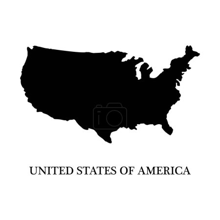 Téléchargez les illustrations : Carte des États-Unis d'Amérique - en licence libre de droit
