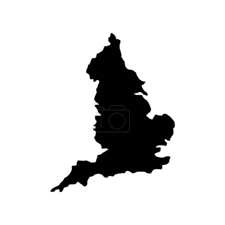 Illustration for Map of England, simple design - Royalty Free Image