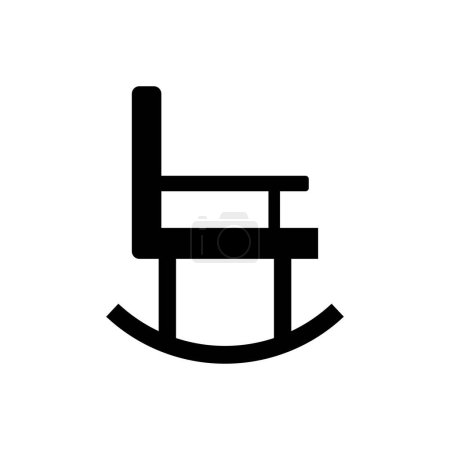 Vektor Schaukelstuhl-Symbol für den persönlichen und kommerziellen Gebrauch