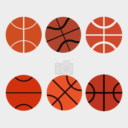 Illustration for Basketball icon vector illustration - Royalty Free Image